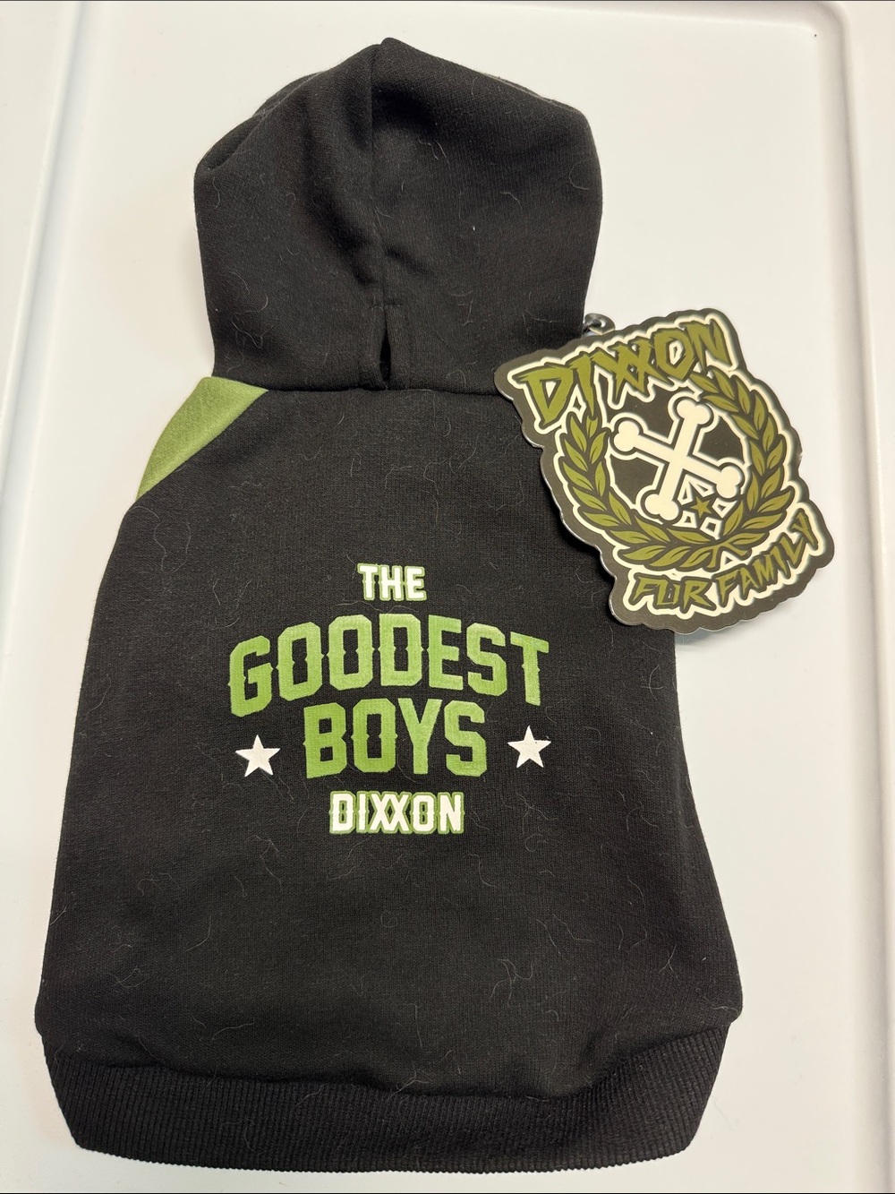 DIXXON Black & Green 'The Goodest Boys' Dog Hoodie